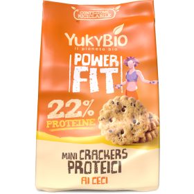   Yukybio bio powerfit mini kréker fehérjével,csicseriborsóval 150 g