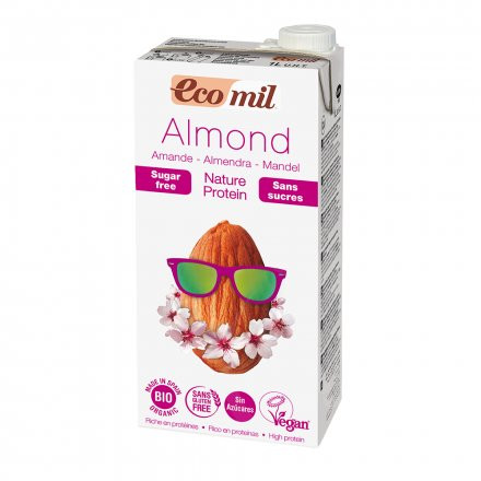 Ecomil bio mandulaital cukormentes-protein 1000 ml