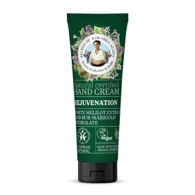   Babushka Agafia bio kézkrém megújító fehérsomkóró kivonattal és bur marigold virágvízzel 75 ml