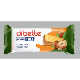   Dibette mogyorós ízű krémmel töltött mártatlan ostyaszelet, fruktózzal gluténmentes 50 g