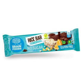  Brain Foods puffasztott rizsszelet étcsokoládéval narancsos 18 g