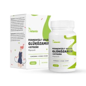   Netamin fermentált vegán glükozamin+kitozán kapszula 90 db