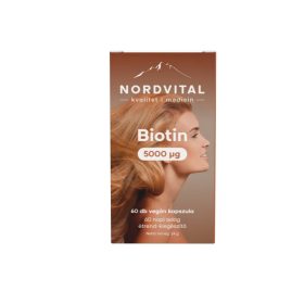 Nordvital biotin (b7-vitamin) vegán kapszula 60 db