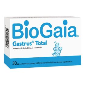 Biogaia gastrus total rágótabletta mandarin ízű 30 db