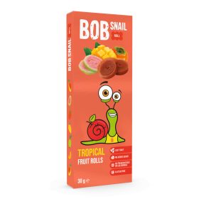   Bob Snail gyümölcstekercs trópusi gyümölcsök (mangó, datolyaszilva, guava) 30 g