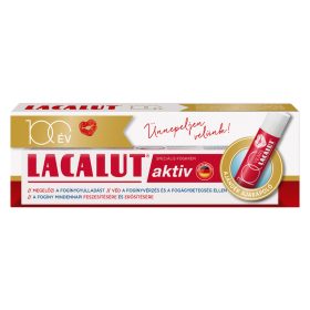Lacalut aktiv fogkrém + lacalut ajakápoló 75 ml