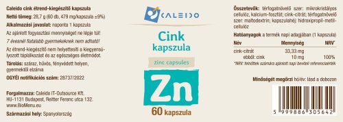 Caleido CINK kapszula 60 db