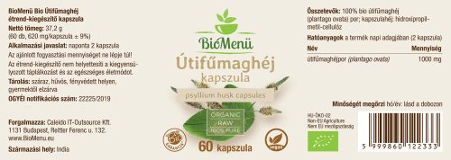 BioMenü BIO ÚTIFŰMAGHÉJ kapszula 60 db