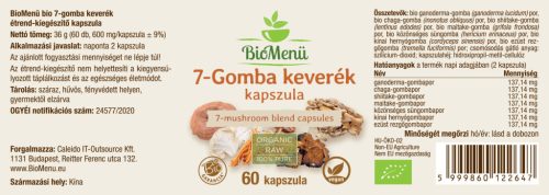 BioMenü BIO 7-GOMBA keverék kapszula 60 db