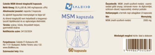 Caleido MSM kapszula 60 db