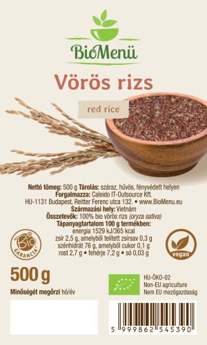 BioMenü BIO VÖRÖS RIZS 500 g