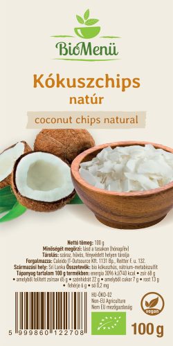 BioMenü BIO KÓKUSZCHIPS natúr 100 g