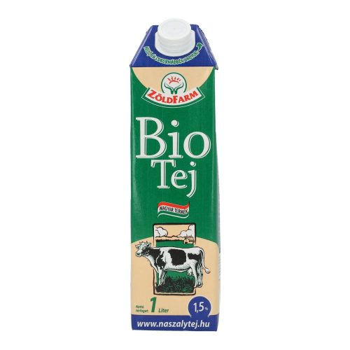 Zöldfarm bio tej 1,5 % uht /tartós/