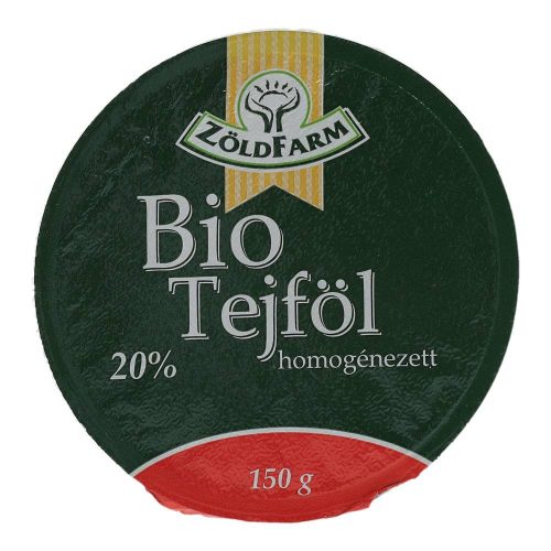 Zöldfarm bio tejföl 150g 40n