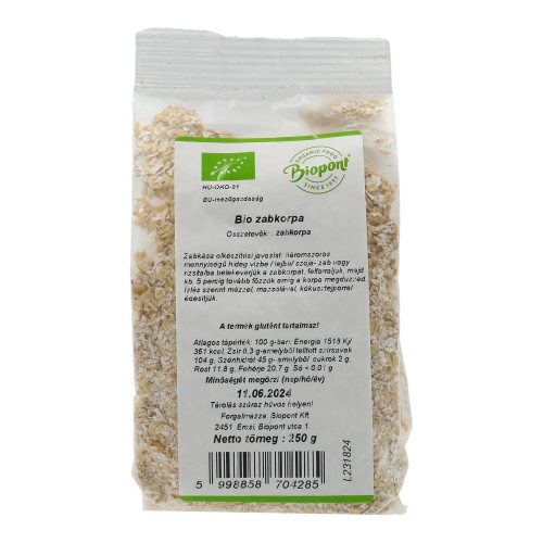 Biopont bio zabkorpa 250 g