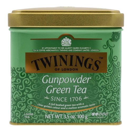 Twinings gunpowder zöld tea fémdobozos
