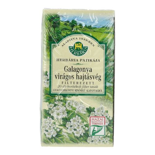 Herbária galagonya virág tea boritékos