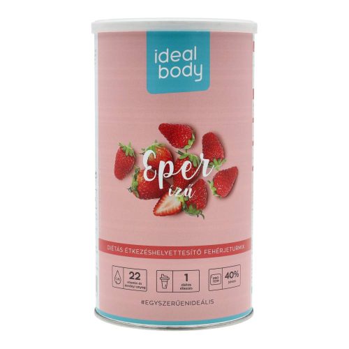 Idealbody fogyókúrás italpor eper 525g