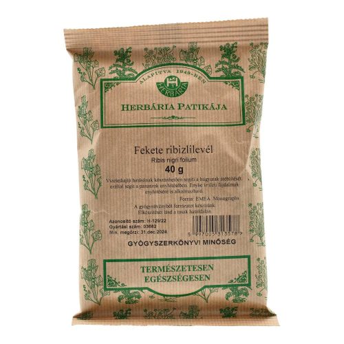Herbária fekete ribizlilevél 40 g
