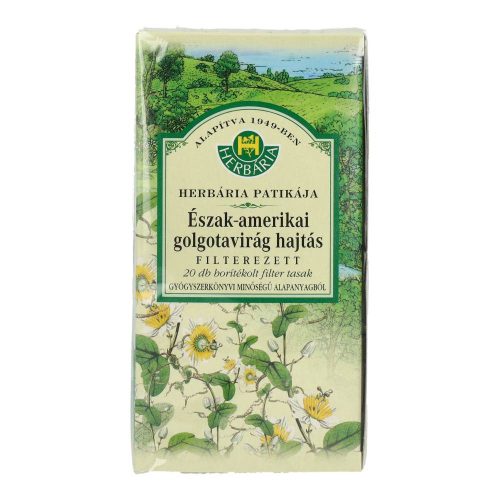 Herbária golgotavirág hajtás tea filt.