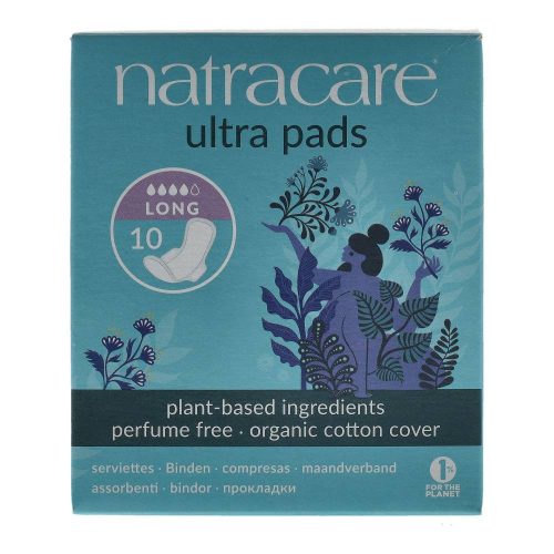 Natracare bio szárnyas betét, hosszú (10 db)