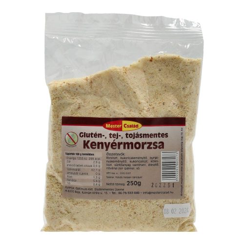 Mester család kenyérmorzsa gluténmentes