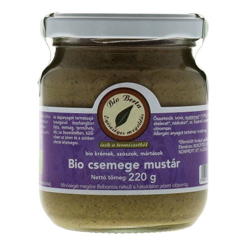 Bio berta bio mustár csemege