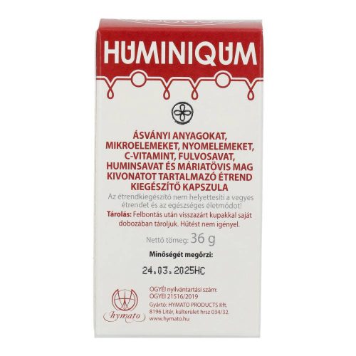 Huminiqum huminsav alapú kapszula