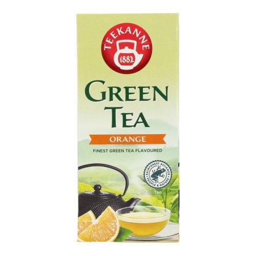 Teekanne zöld tea narancs