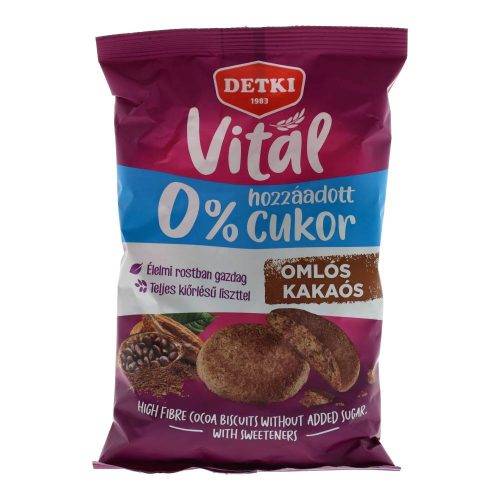 Detki cukormentes omlós keksz kakaós