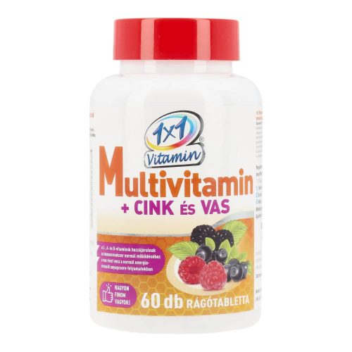 1x1 multivitamin+cink+vas family rágótbl