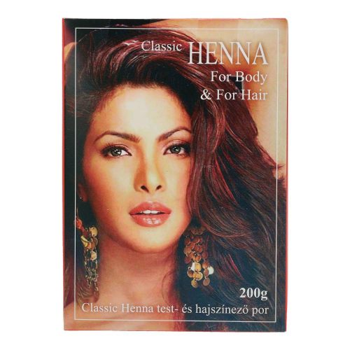 Classic henna test-és hajszínező por 200