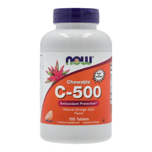 Now c-500 narancs ízű rágótabletta