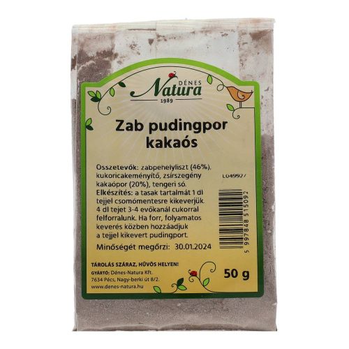 Natura zab pudingpor kakaós 50g
