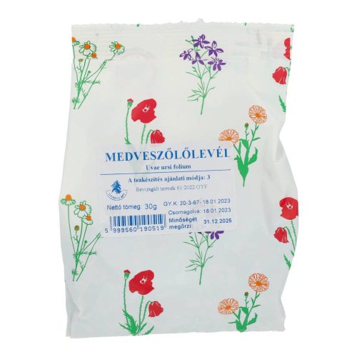 Gyógyfű medveszőlőlevél tea