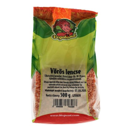 Vegabond vöröslencse 500g
