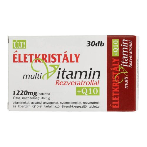 Életkristály vitamin rezveratrollal