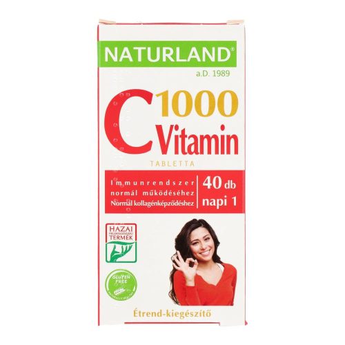 Naturland c-vitamin 1000mg 40 db