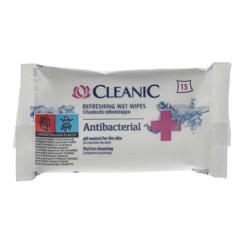 Cleanic törlőkendő antibacterial 15db