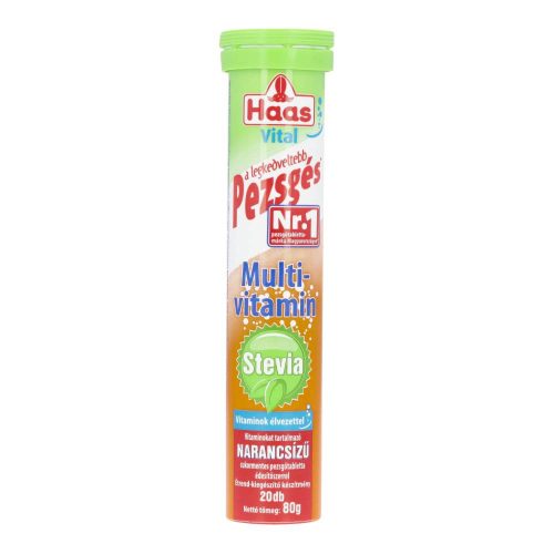 Haas pezsgőtabletta stevia multivitamin