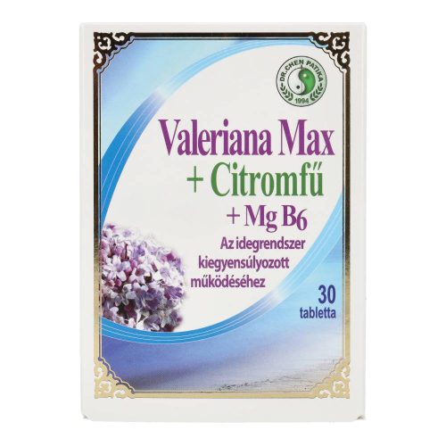 Dr. Chen valeriana max+citromfű tabletta