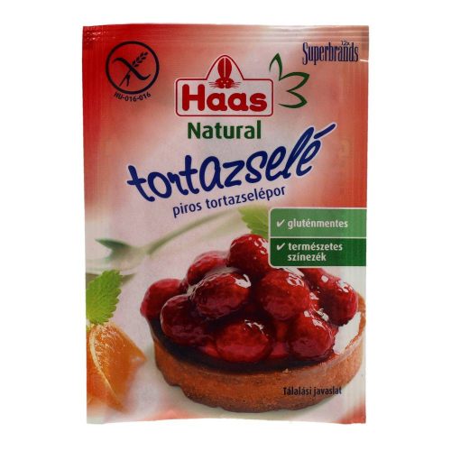 Haas tortazselé piros gluténmentes