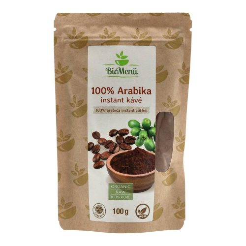 BIOMENÜ BIO 100% ARABICA instant. KÁVÉ 100G