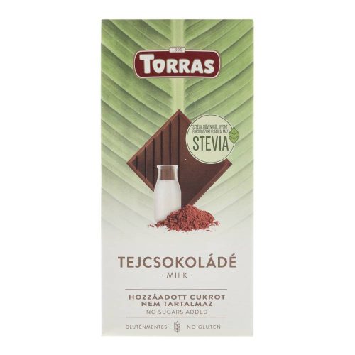 Torras stevia tejcsoki gluténmenteshozzáadott cukor nélkül