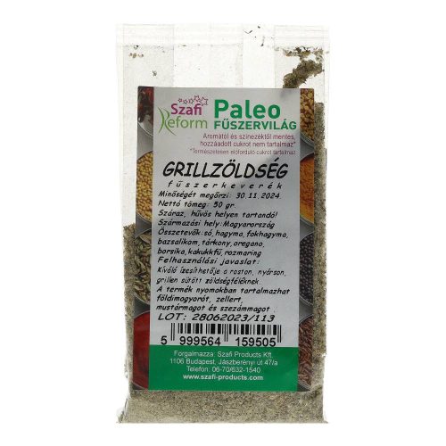 Szafi r.fűszer grillzöldség 50g