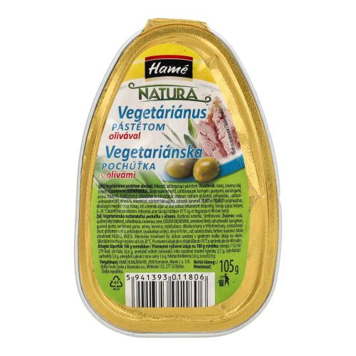 Hamé vegetáriánus pástétom olívával