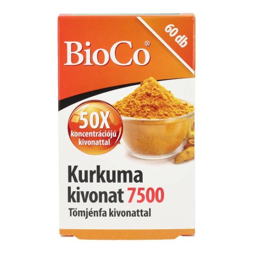 Bioco kurkuma kivonat 7500 kapszula