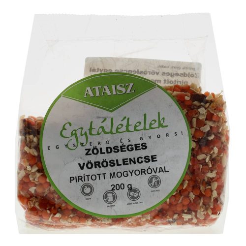 Ataisz egytál vöröslencse zöldséggel
