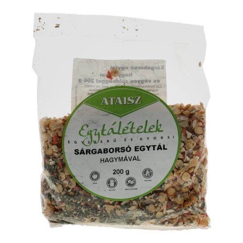 Ataisz egytál sárgaborsó zöldséggel