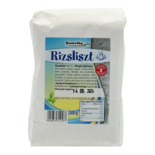 Bonetta rizsliszt gluténmentes 500 g